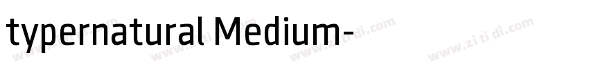 typernatural Medium字体转换